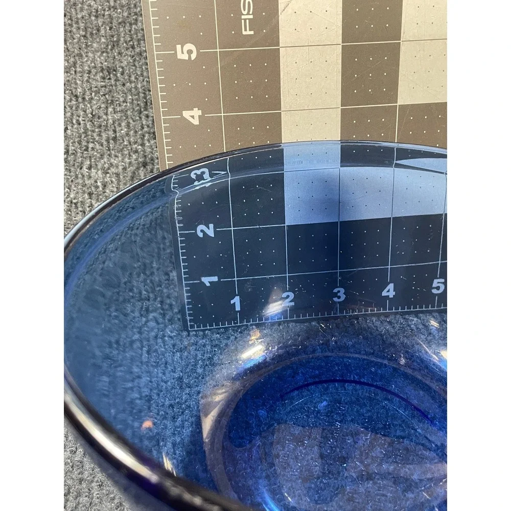 Anchor Hocking Cobalt Blue Glass Mixing Bowl 1.5 Qt Ovenware USA Made 7.5 Inch